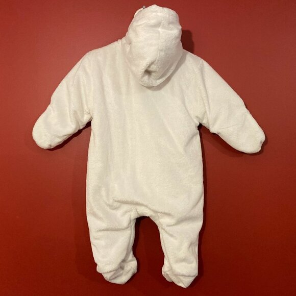 Calvin Klein Girl's White Super Cozy Winter Pram Suit - Size 6/9M - Picture 4 of 5